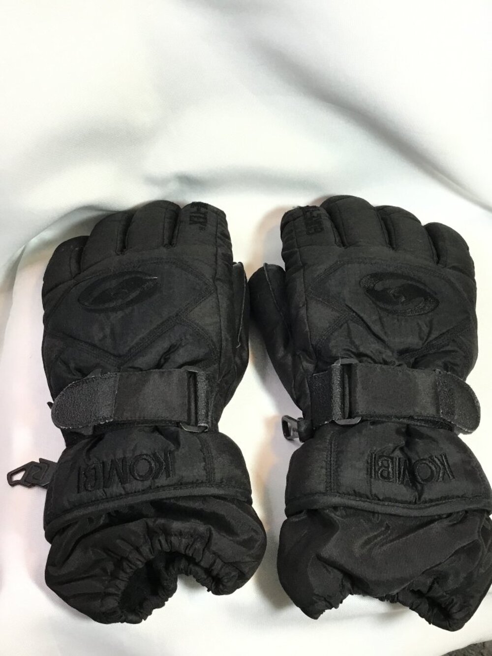 Kombi Gore-Tex Black Ski/Winter Gloves, Leather Palms. Men's Size Small